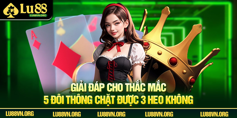 Giải đáp cho thắc mắc 5 đôi thông chặt được 3 heo không